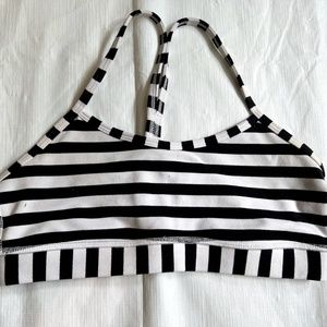 Lululemon Striped Flow Y Bra (Sz 8)